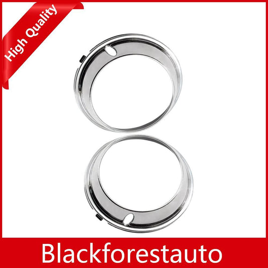 2Pcs Front Fog Lamp Cover Bezel Chrome Left Right For 2008-2011 W204 C63 AMG