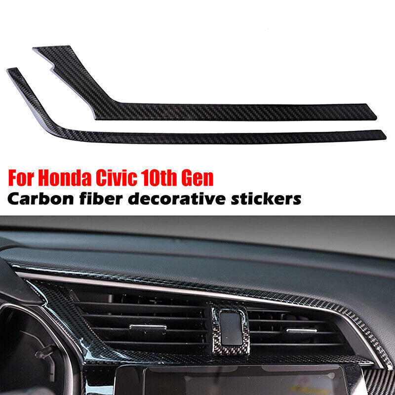 Carbon Fiber Look Car Interior Frame Trim Cover for Honda 10th Gen for Civic 16-2021