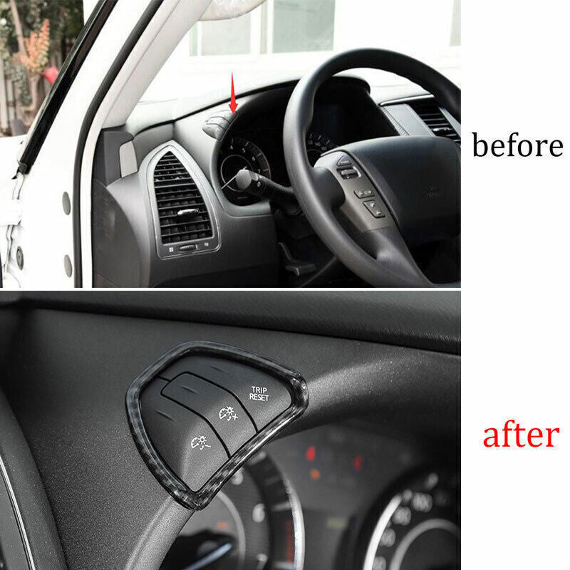 Speedometer lights Adjust Frame Fit for Nissan Armada Y62 2017-2020 Carbon Fiber