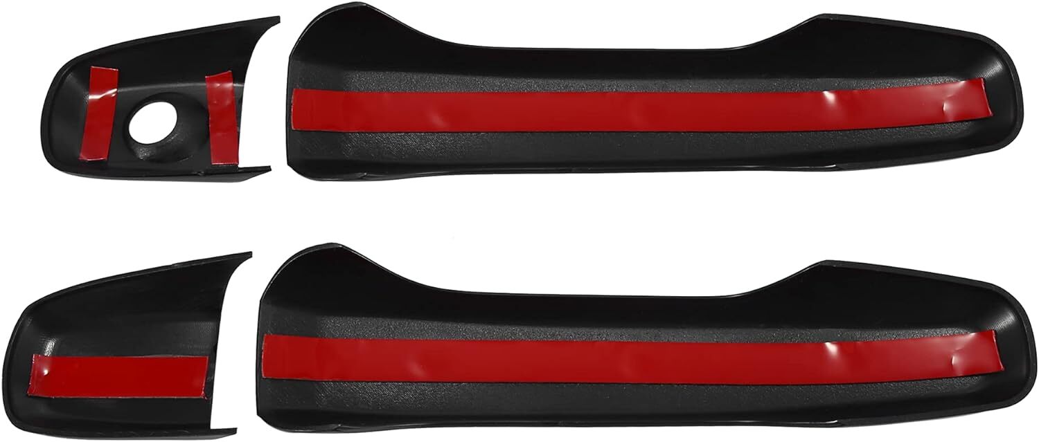 DOOR HANDLE TRIM COVERS GLOSSY BLACK FOR 2011-2019 for FORD EXPLORER 8PCS NO SMR KEY