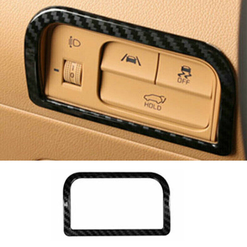 for Kia Sorento 2021-2023 Carbon Fiber Style Headlight Switch Button Cover Trim