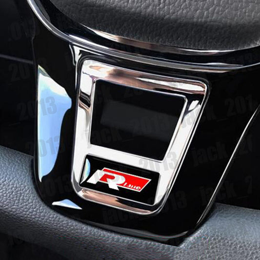 For Volkswage for VW for Jetta MK7 2013-2024 R Style Car Inner Steering Wheel Cover Trim