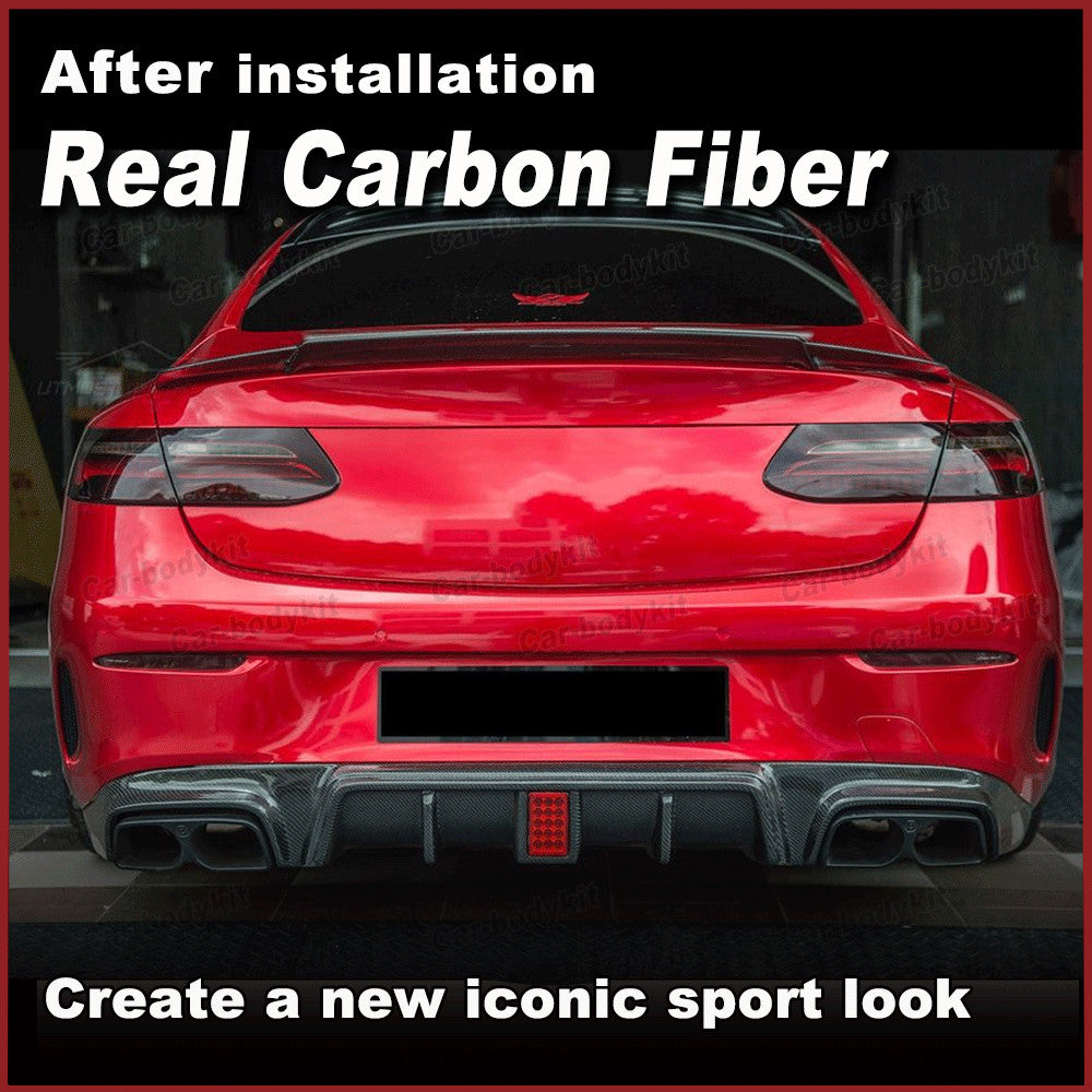 for Mercedes-Benz C238 E300 E53 2016-23 REAL Carbon Rear Trunk Spoiler Wing