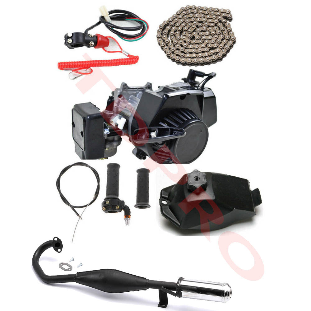 50cc 49cc 2 stroke Engine Motor Kit Pull Start Pocket Dirt Bike ATV Quad Scooter