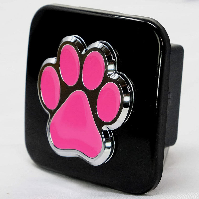 Car hook plug cap trailer tow receiver 2-inch dog paw black pink  for ford