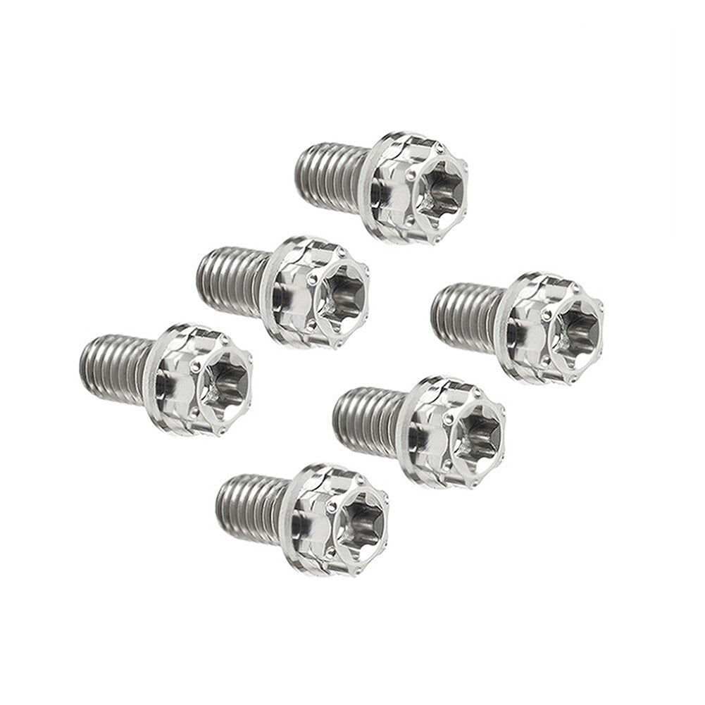 6pcs Bolts Torx Head Flange Screws M10x20mm For Motorcycle Bike