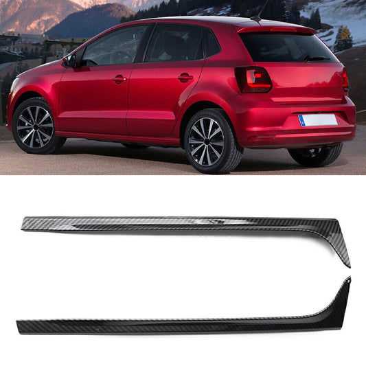 Rear Window Side Spoiler Canard Splitter Trim Fit for Volkswagen for VW Polo MK5 2011-17
