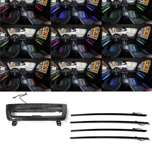 Car Interior LED Door Dash Ambient Light Trim Strips for BMW 5 Series F10/F11