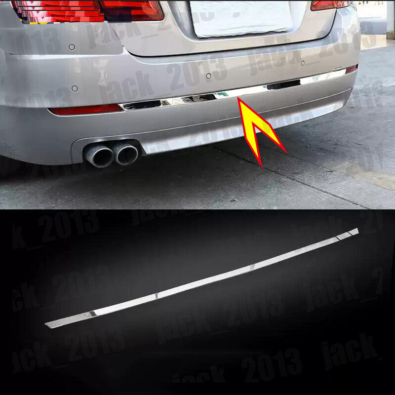 for BMW 5 Series 2011 2012 2023 stainless Rear Bumper Protector Strip Trim