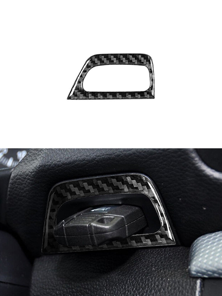 Carbon fiber keyhole trim for BMW 1 Series convertible E82/E88 2008-2013