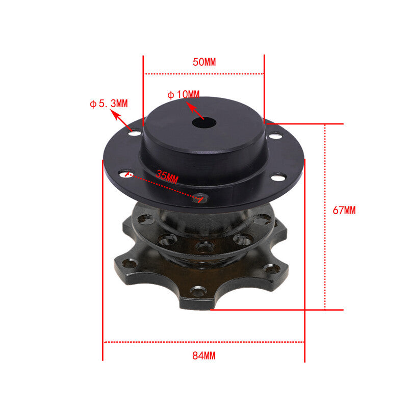 General Motors SUV Steering Wheel Quick Release HUB SUV Adapter Snap 6-Hole