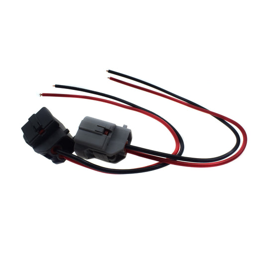 A pair of Ignition coil connector harnesses, 2 pins, 2 channels, suitable for modern for Kia accents.