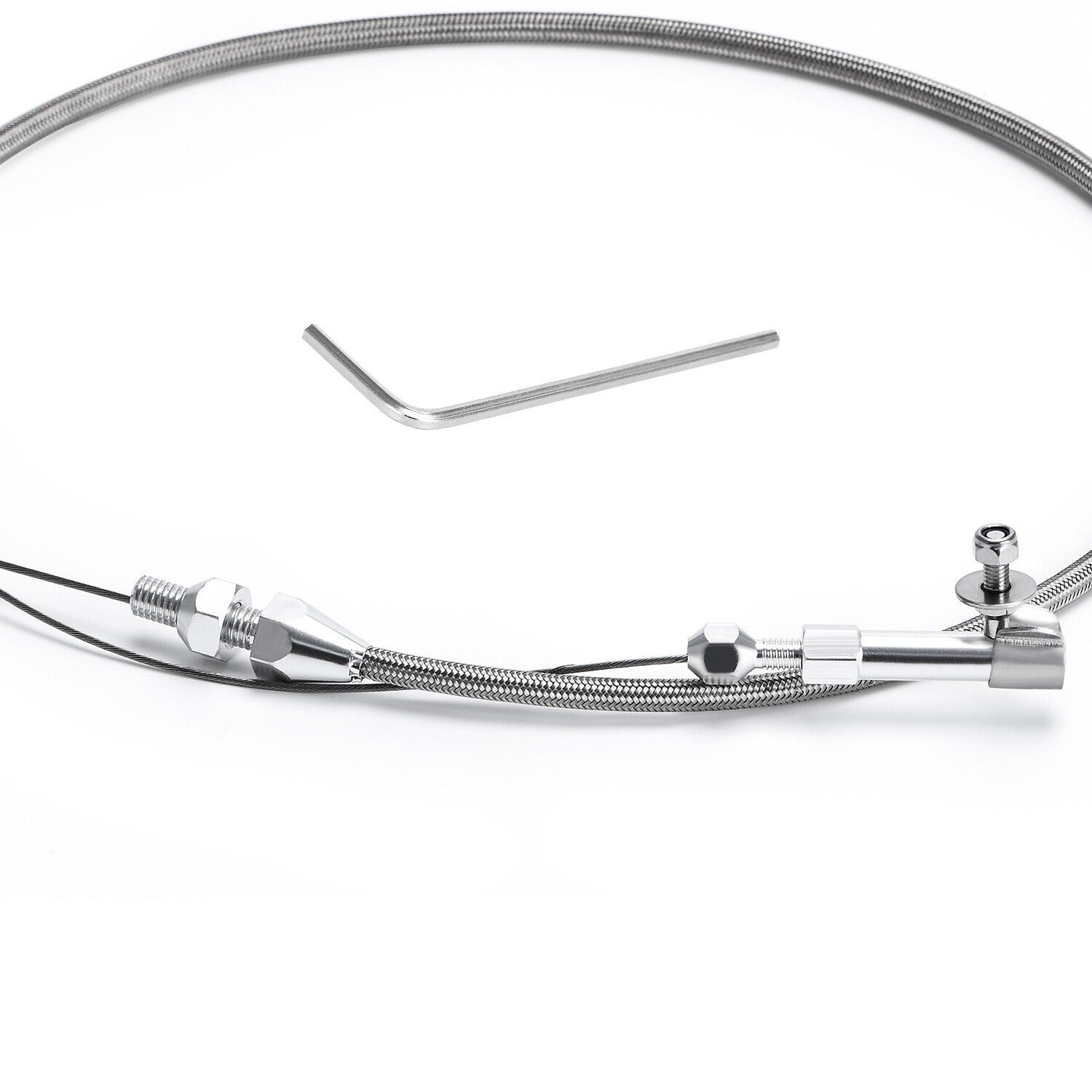 24 Stainless Steel Housing Throttle Gas Carburetor Cable for Ford for Chevy GM