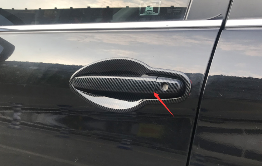 for Honda CR-V CRV 2012-2016 Side for Smart Door Handle Cover Trims ABS Carbon Fiber