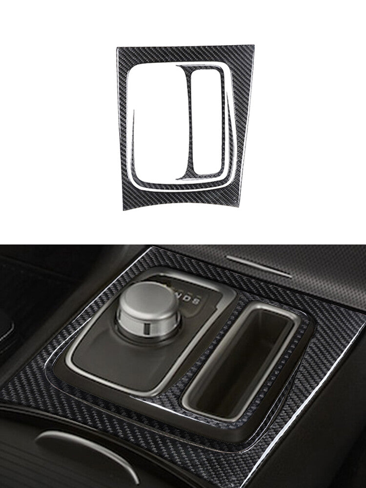 3 Central Control Shifter Frame Trim Panel Carbon Fiber for Chrysler 300 2015-17