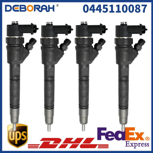 4X 0445110087 Injector Einspritzd¨¹se for Opel for Renault Trafik II Master II 2.5 dCi