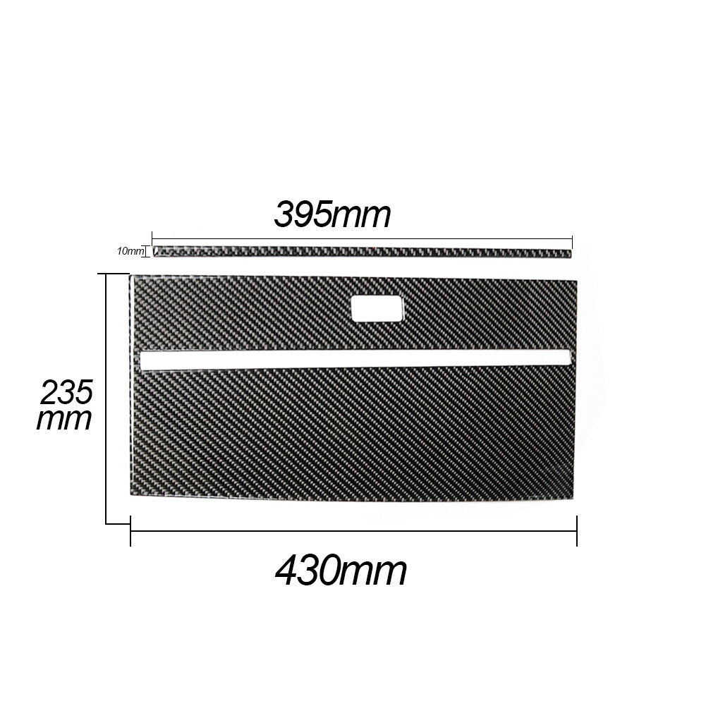 2X Carbon Fiber for Co -pilot Dashboard Panel Cover Trim for Dodge Journey 2009-2010