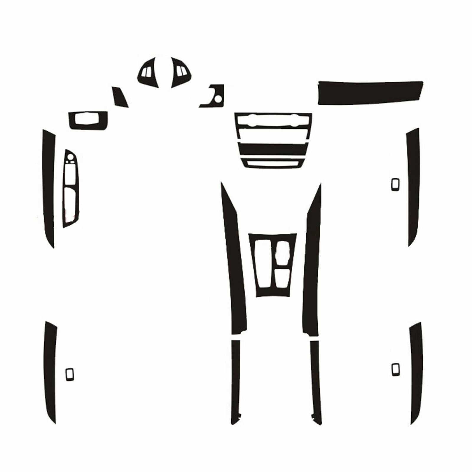 22Carbon Fiber Interior Accessories Whole Kit Cover Fit for BMW X5 E70 X6 E71 AT