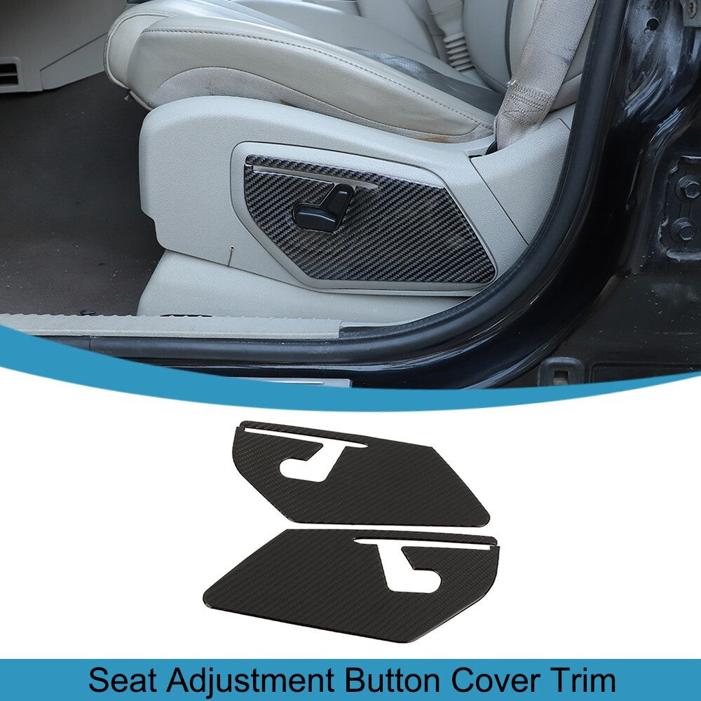 Carbon Fiber for Seat Adjustment Button Cover Trim for Jeep Grand Commander 2006-10