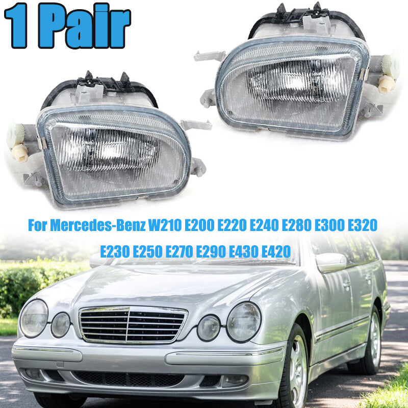 1 Pair Front Fog Light Fog Lamp for Mercedes-Benz W210 E200 E220 E240 E280 E420