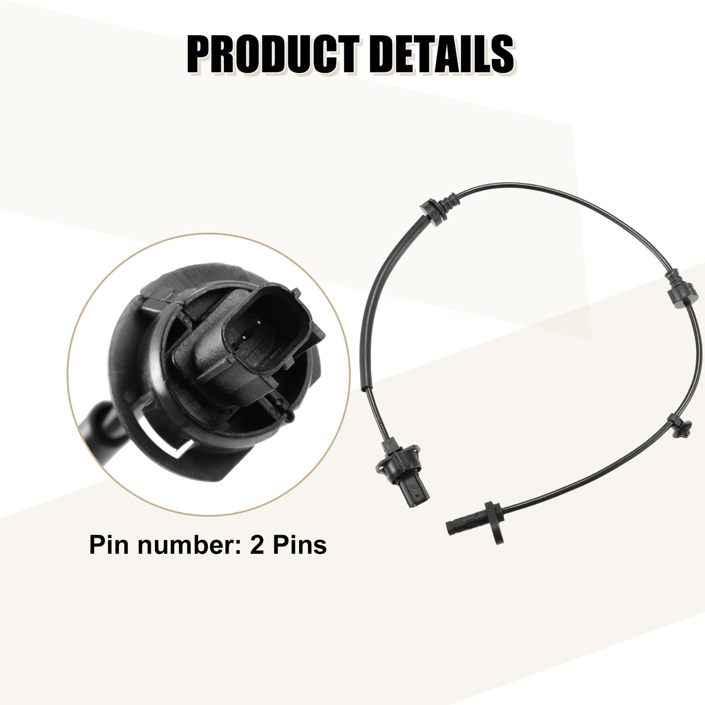 2-pack of wheel speed sensors for HR-V Vezel XRV ABS 2015-2021 1.8L 57455T7A