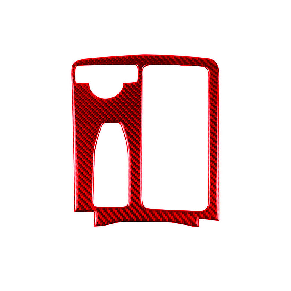 Red Carbon Fiber Cup Holder Trim for Mercedes-Benz C-Class E-Class W204