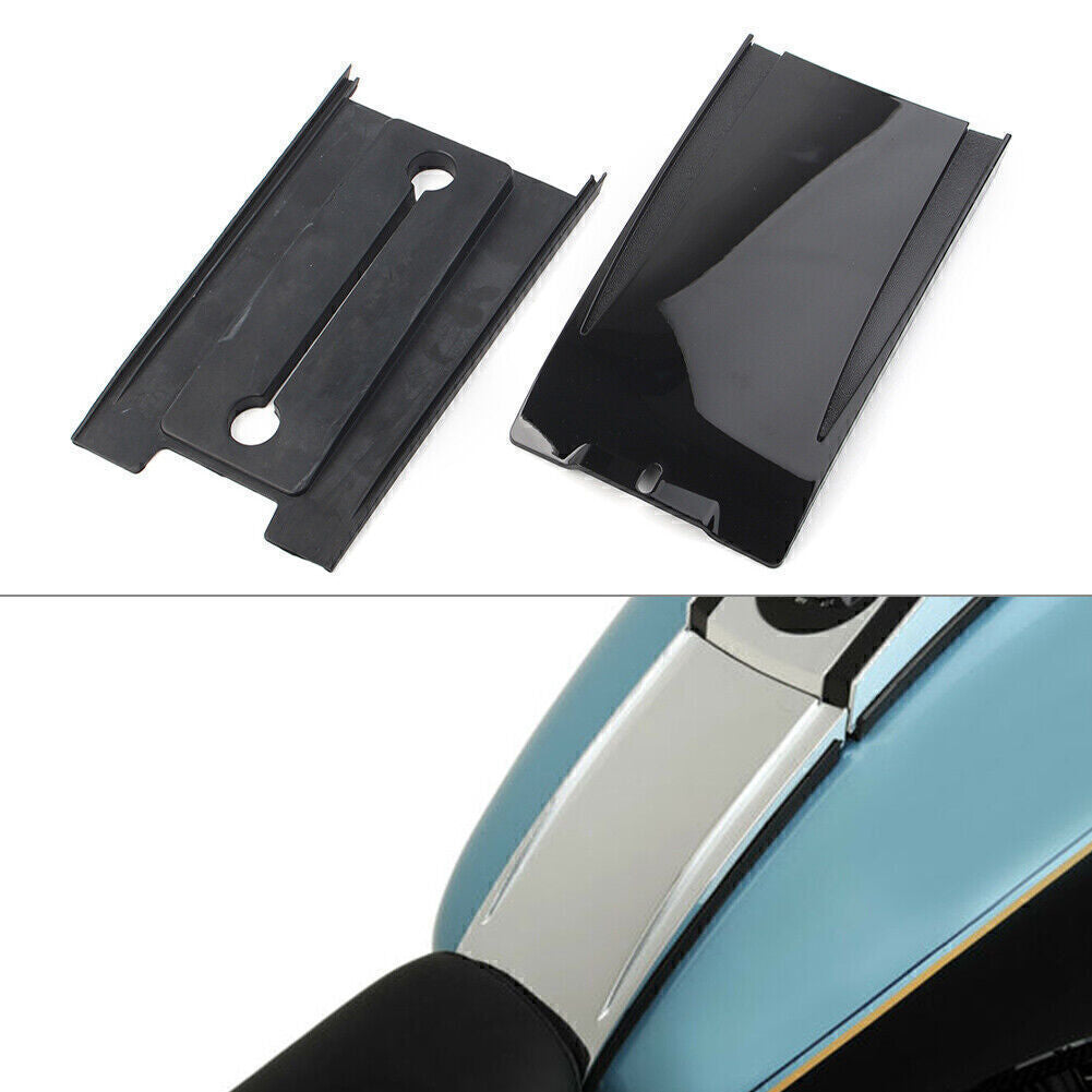 Lower Dash Tank Panel Extension Fit for Harley Softail 2000-2017 FXST/FLST Black