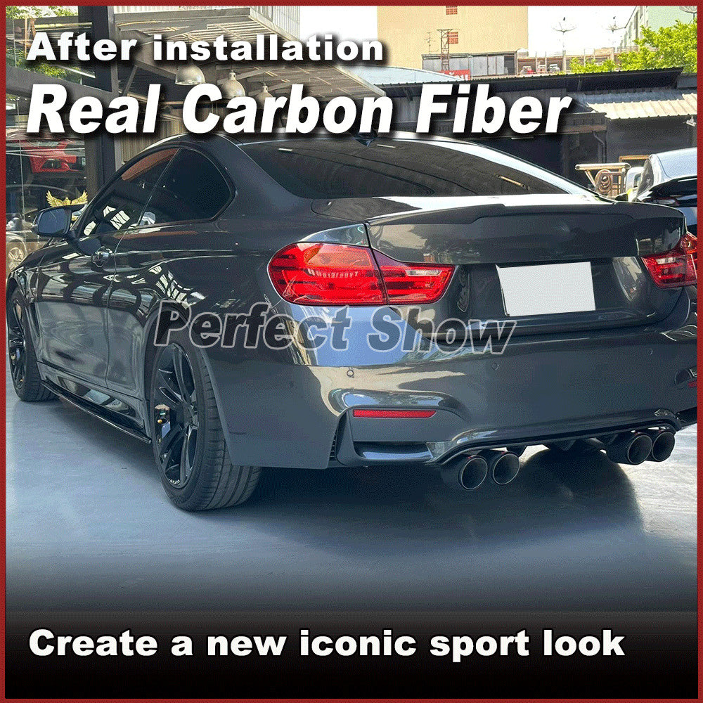 for BMW 4Series F32 F33 F36 M Sport 14-19 REAL Carbon Side Skirts Extension Lip