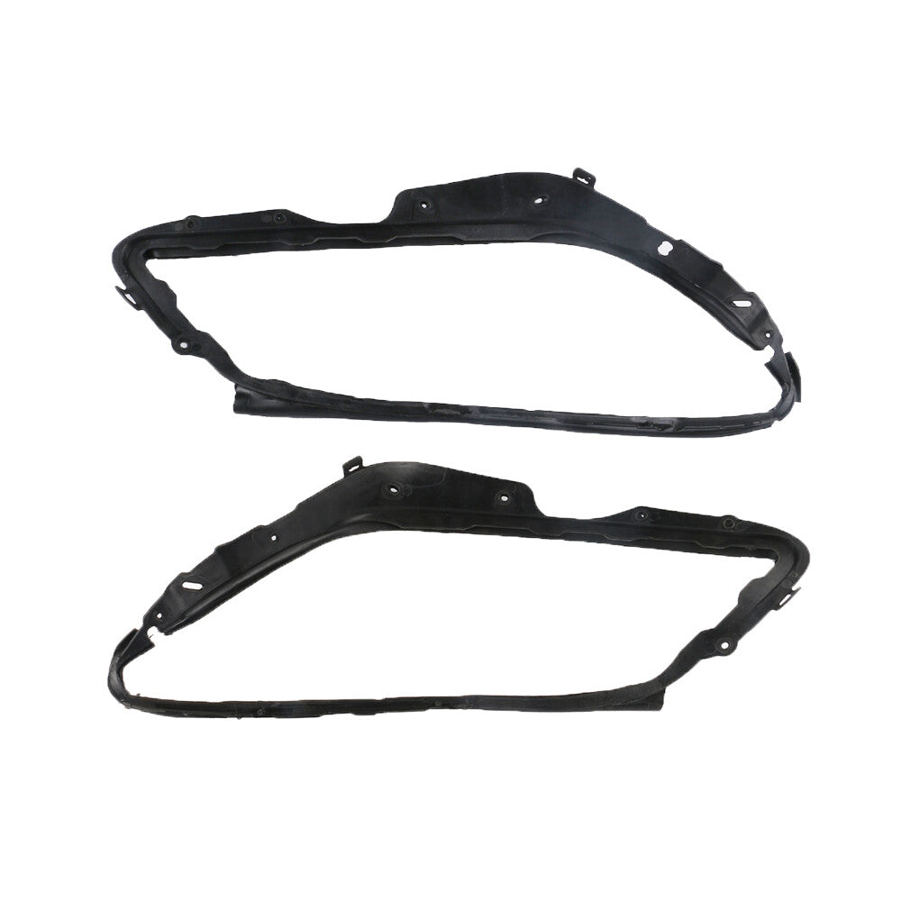 Pair Headlight Seal Black for Mercedes for Benz C-Class W204 2008-11 Before Facelift