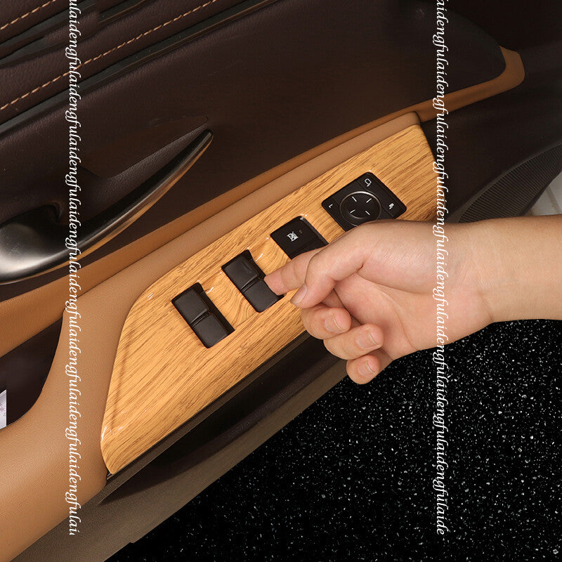 for Lexus ES350 300H 250 19-22 Wood grain Interior Car Window Switch Panel Cover