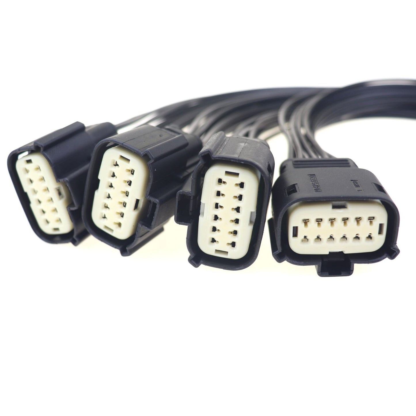 4-pack of halogen headlight connectors for 15-18 for Dodge chargers, plug and tail braces 68364272AA