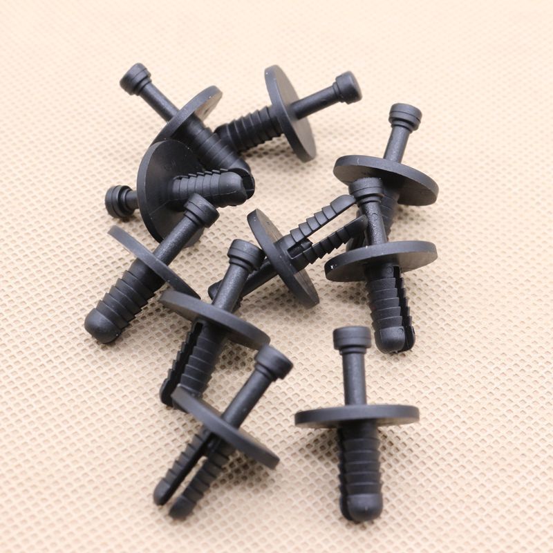 10-piece pack of engine intake manifold clamp push-type retainer fasteners for BMW 51471919209