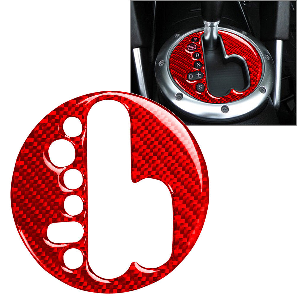 Center Console Gear Shift Panel Cover Carbon Fiber Red for Audi TT 8N 2001-2006