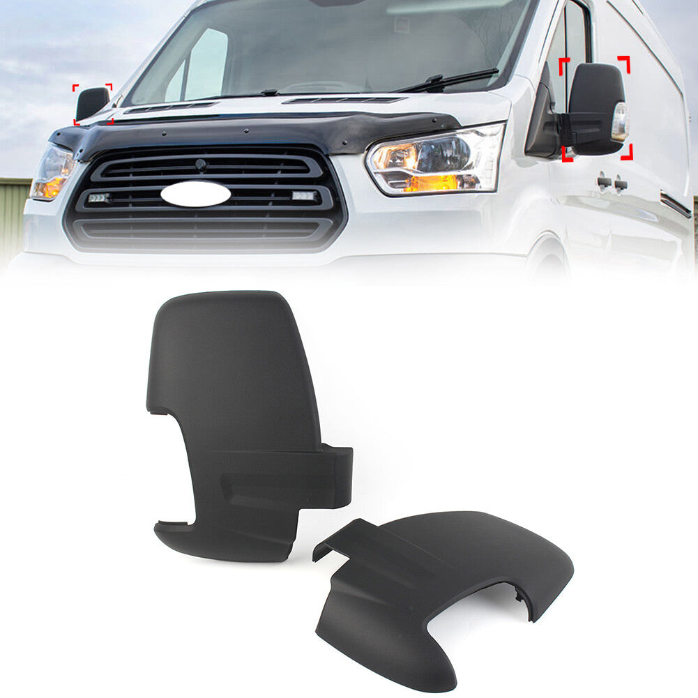 1 Pair Door Wing Mirror Cover Casing for Ford Transit MK8 2014-2021