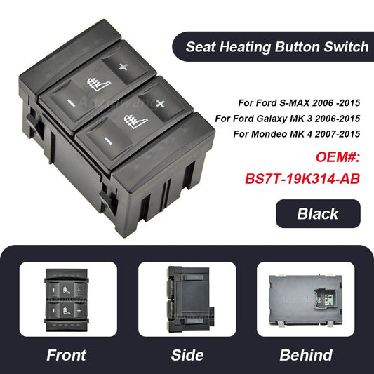 for Seat Heating Button Control Switch for Ford S-MAX 2006 -2015 Galaxy MK 3 2006
