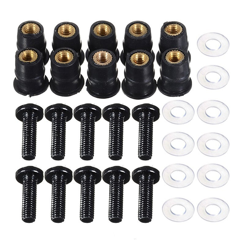 10PCS M5 Windscreen Windshield Bolt Screw Kit Fit For GSXR 600 1000 K1 K2 K3 K6