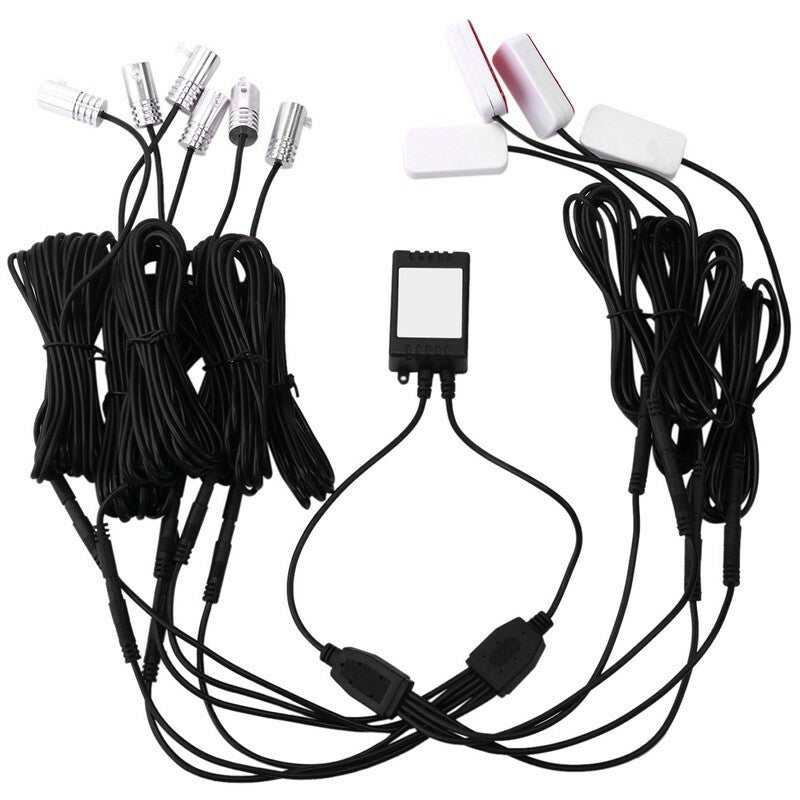 DC12V 10in1 RGB Ambient LED with 8M Car Interior Decor Fiber Optical Strip Light
