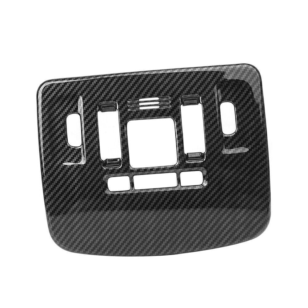 ABS Front Reading Light Lamp Cover Trim for Toyota for Camry 2018 2019 Carbon Fiber