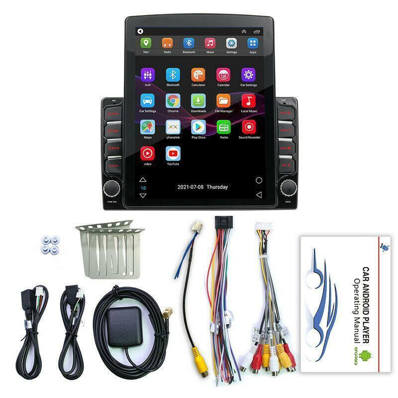 9.7Double Din Car Stereo Vertical Screen Car FM Radio Android 9.1 GPS Navi WiFi