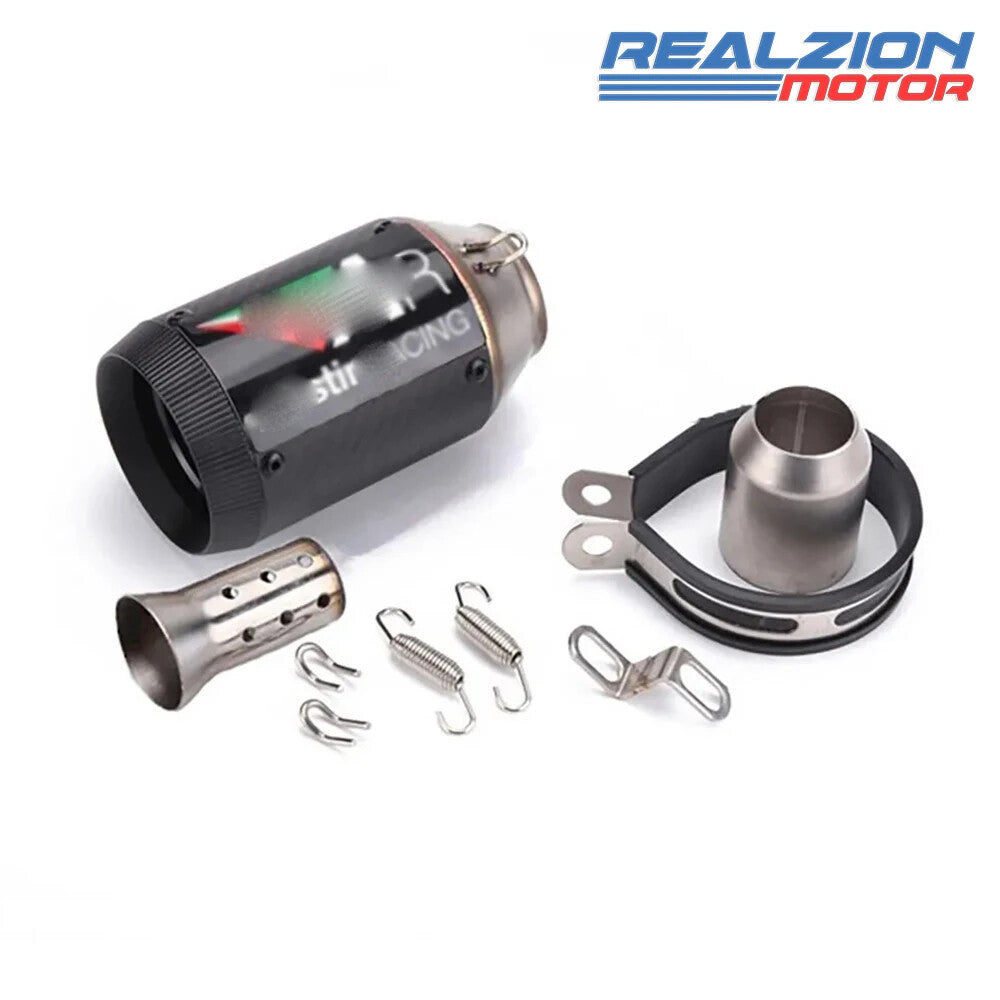 51mm Motorcycle Universal Exhaust Muffler Escape Link Pipe Scooter Tailpipe