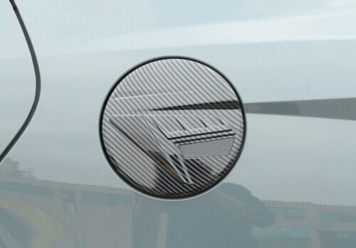 for Hyundai for Elantra 2021-2022 Carbon Fiber Look Fuel Tank Cap Oil Gas Cover Trim