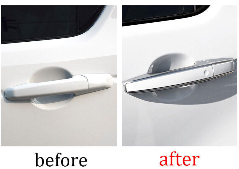 For LR Discovery 5 2017-25 ABS Silver White Exterior Side Door Handle Replace 8X