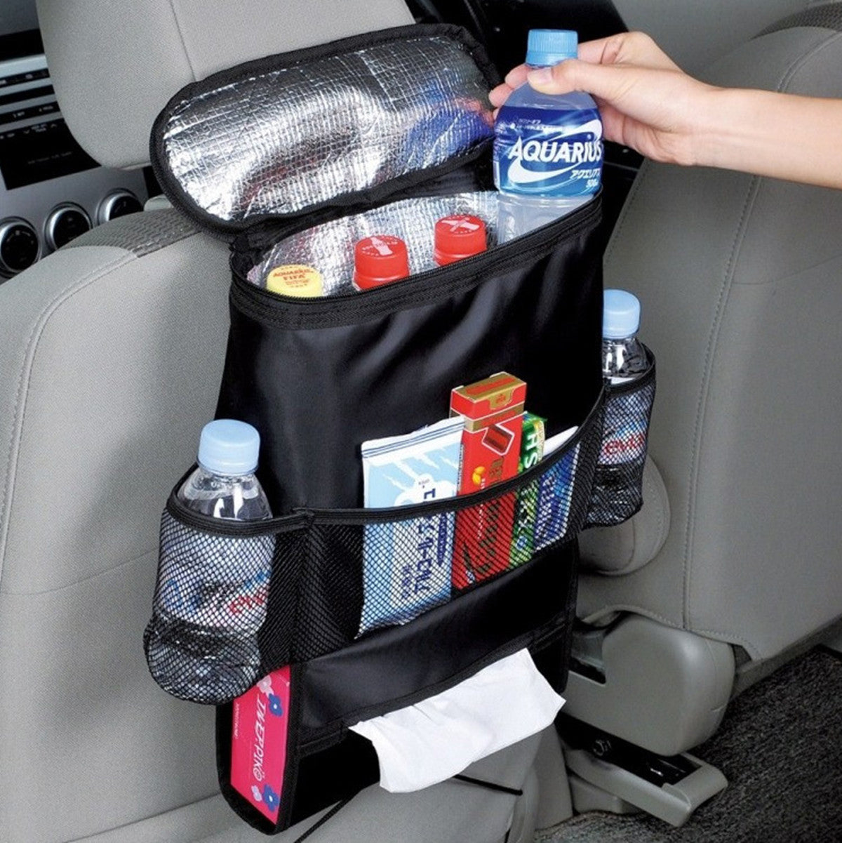 1P Car for Seat Multi-Purpose Storage Bag Collector Organizer Keep Warm Iced Tidying