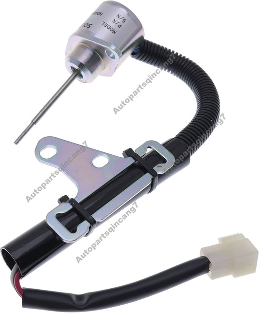 12V Shutoff Solenoid Valve 1G820-60022 1G820-60012 for Kubota D722 D782 D902