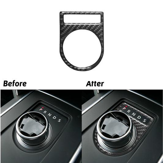 Carbon Fiber Central Console Gear Shift Cover Trim For Discovery Sport 2015-2019