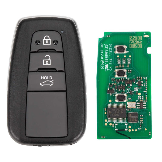 MAXIIM IKEY IKEYTY8A3BL for Toyota Style 3 Buttons 315/433MHz for Smart Key