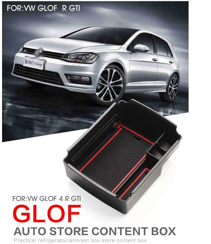 Car Armrest Box Storage for Volkswagen for Golf 7 MK7 VII GTI R Accessories Console