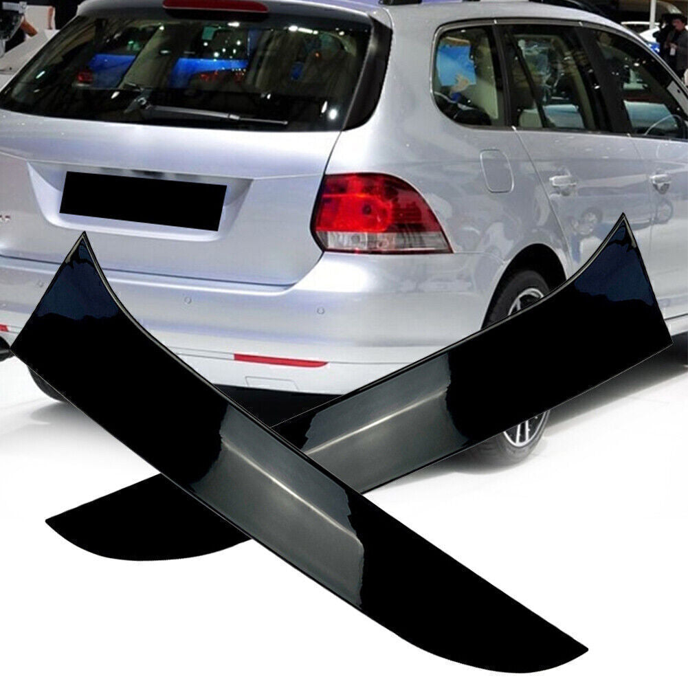 Rear Window Side Canard Spoiler Splitter Trim Fit for Golf 6 MK6 Variant Wagon 2PCS