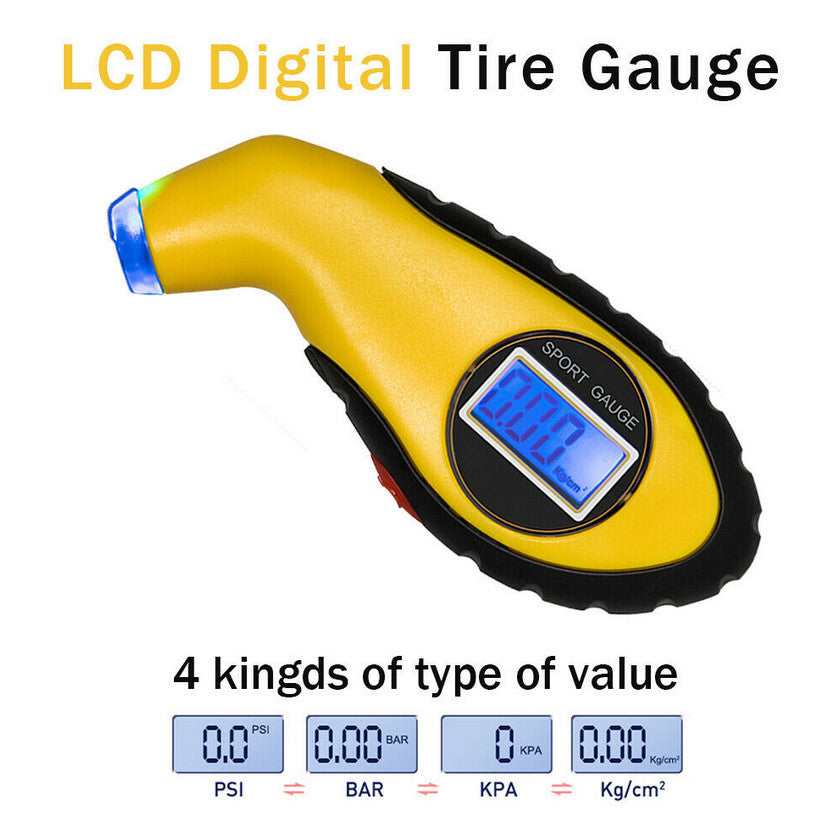 Digital tire pressure gauge LCD electronic car testing tool for Mazda