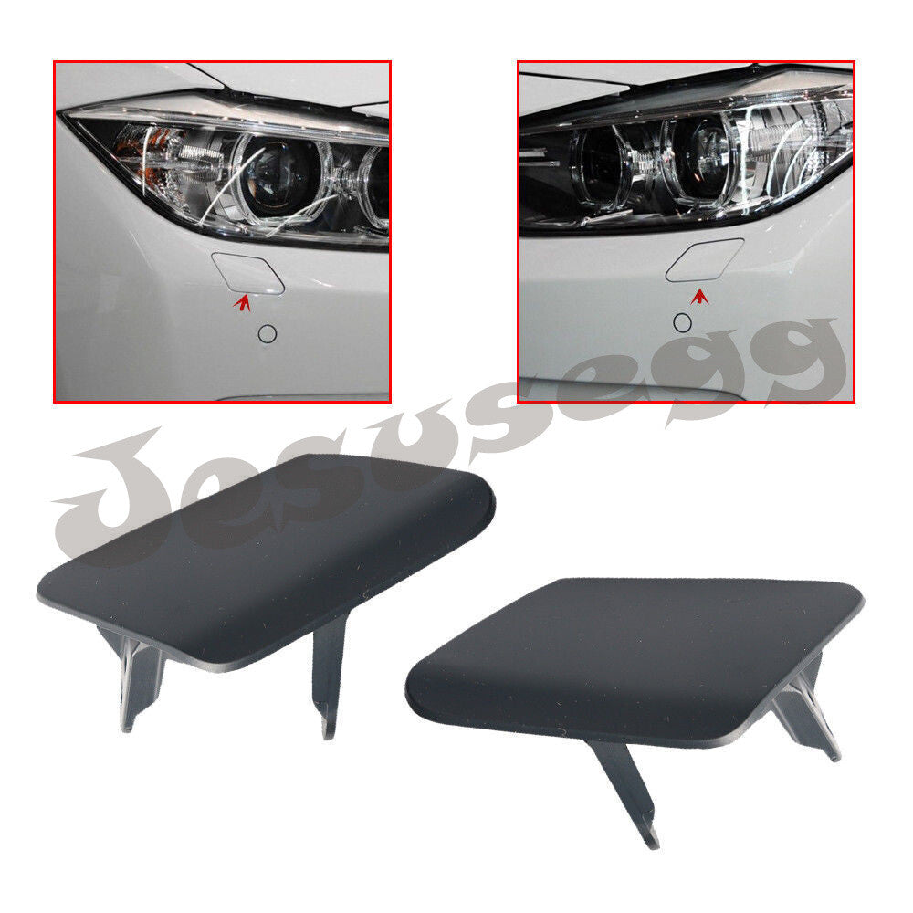 Left Right Headlight Washer Nozzle Cover Cap for BMW F30 F31 3 Series 2012-15